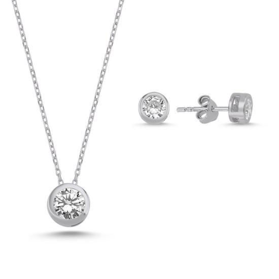 Wolesale Round CZ Solitaire Set