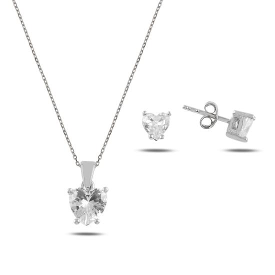 Wolesale Heart Solitaire CZ Set