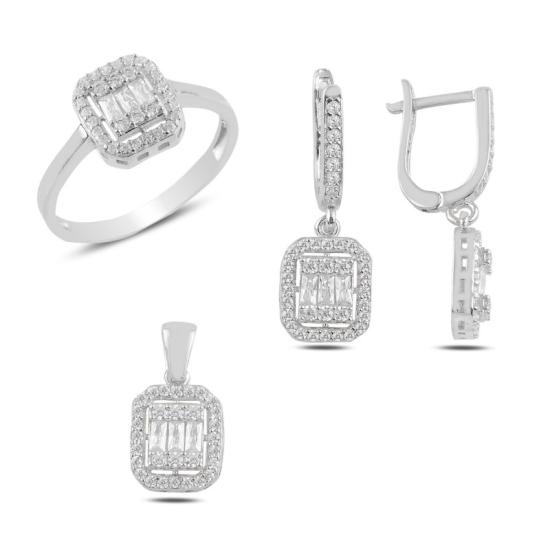 Wolesale Baguette CZ Solitaire Set