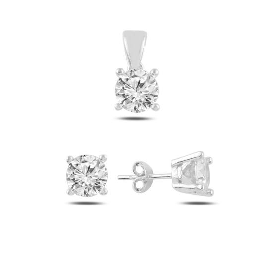 Wolesale Round CZ Solitaire Set