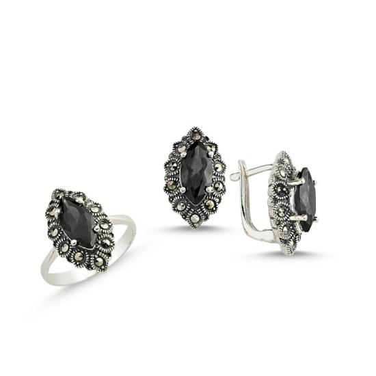 Wolesale Marcasite Set of Ring and Earrings