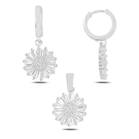 Wolesale Baguette CZ Dangle Set