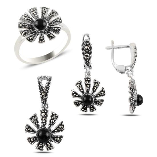 Wolesale Onyx & Marcasite Set