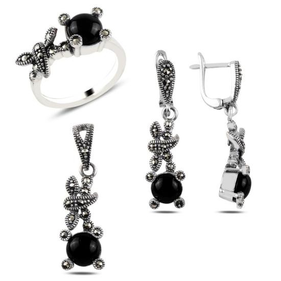 Wolesale Onyx & Marcasite Set