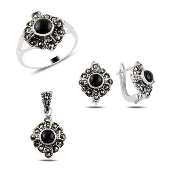 Wolesale Onyx & Marcasite Set