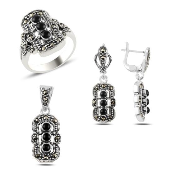 Wolesale Onyx & Marcasite Set