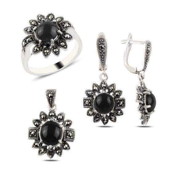 Wolesale Onyx & Marcasite Set