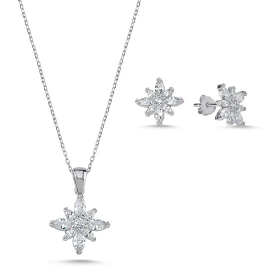 Wolesale Lotus Flower Marquise CZ Set