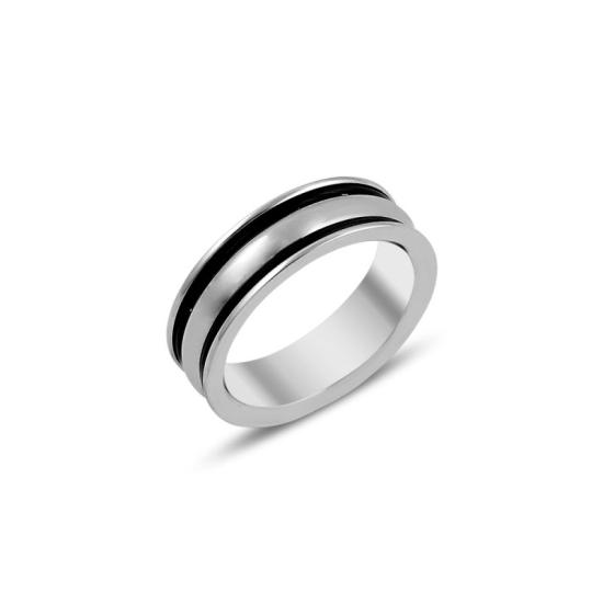 Wholesale Double Lined Stainless Steel Band Ring