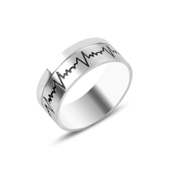 Toptan Heartbeat Band Ring