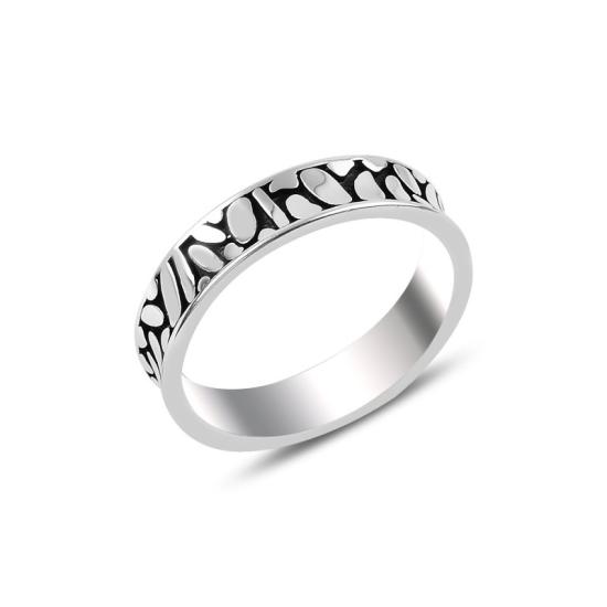 Toptan Oxidised Band Ring