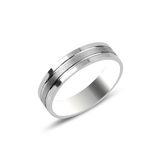 Toptan 4mm Matte Band Ring