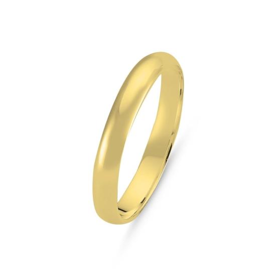 Toptan 3mm D Shape Plain Band Ring